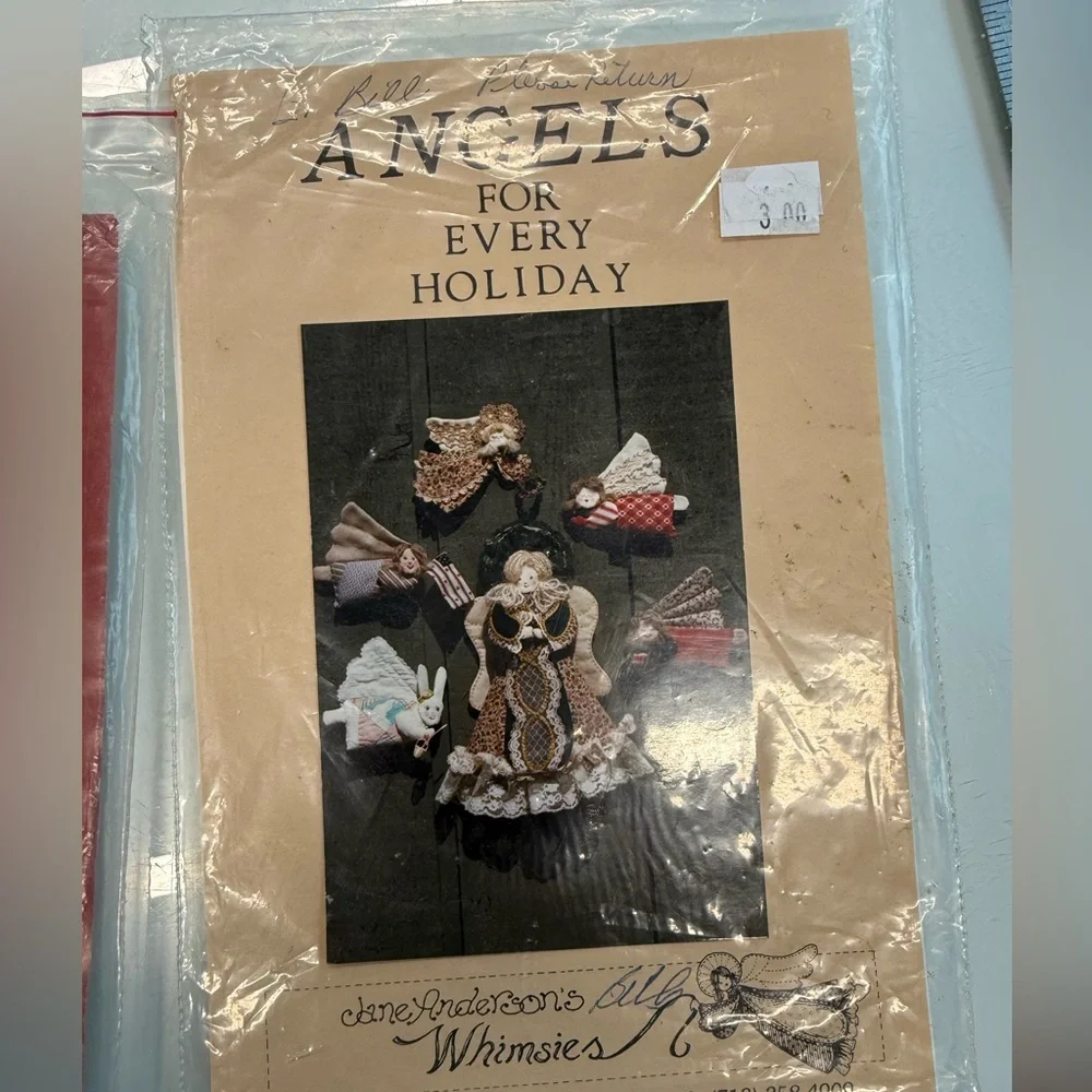 Primitive Holiday Craft‎ Pattern Bundle Angels & Christmas Bear Stockings 2